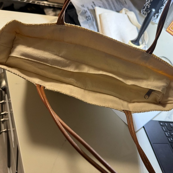 Straw purse made from 100% Henequen plant Mexico Import - Picture 5 of 6